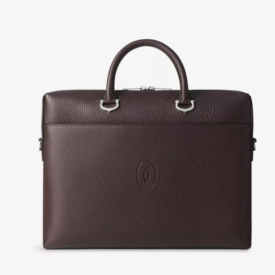CARTIER Must de Cartier Leather Briefcase