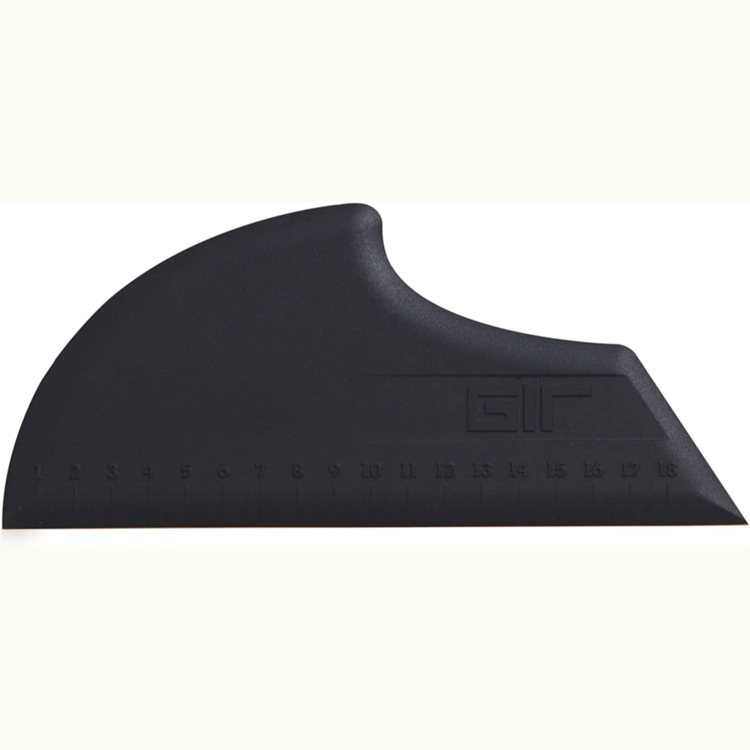 GIR: Get It Right Premium Silicone Pan Scraper - Heat Resistant Kitchen Scraper, Cutter, Chopper Perfect For Dough, Pasta, Cake, Bread, and More - 8 IN, Black