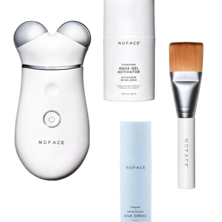NuFACE TRINITY+ Microcurrent Facial Toning Device Starter Kit