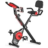 YYFITT 2-in-1 Foldable Fitness Exercise Bike with Resistance Bands, 16 Level Resistance and Phone/Tablet Holder : Amazon.co.uk: Sports & Outdoors