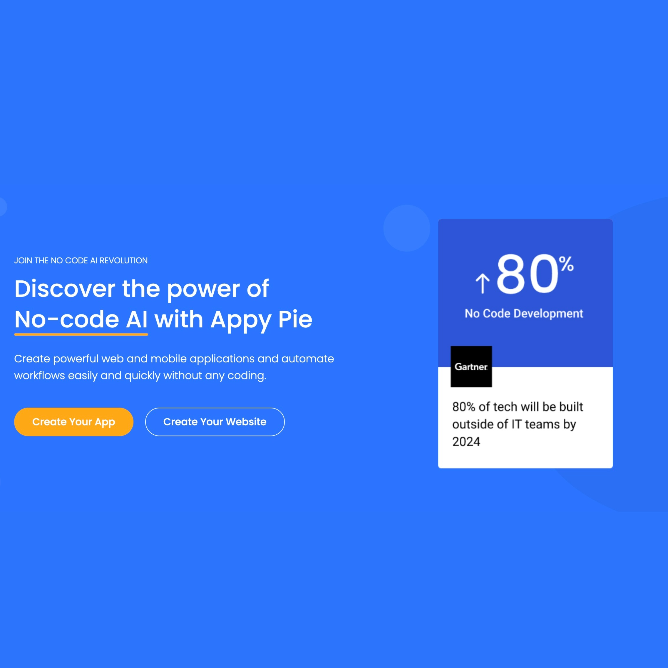 No Code App Development Platform Powered by AI - Appy Pie