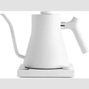 Fellow Stagg EKG Electric Gooseneck Kettle - Pour-Over Coffee and Tea Kettle - Stainless Steel Kettle Water Boiler - Quick Heating Electric Kettles for Boiling Water - Matte White: Home & Kitchen