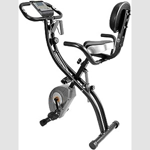 ATIVAFIT Folding Exercise Bike with LCD Display Pulse Sensor Manual Comfortable Seat and Handles : Amazon.co.uk: Sports & Outdoors