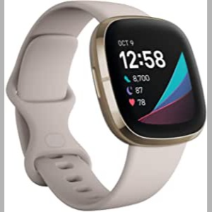 FITBIT SENSE BLANCO/DORADO SMARTWATCH ASISTENTES GOOGLE Y ALEXA GPS ESTRÉS FRECUENCIA SUEÑO TEMPERATURA : Amazon.ca: Electronics