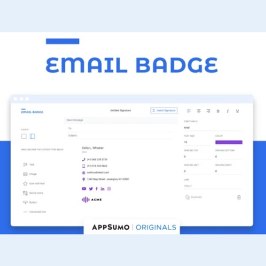EmailBadge - Crea atractivas firmas para tus emails
