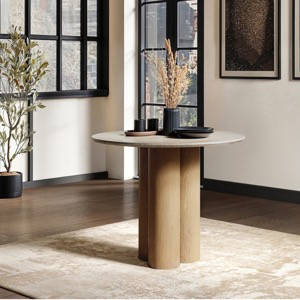 SAVE - Solace+Co Deko Oak Sintered Stone Dining Table- £287