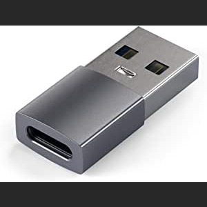 Satechi Type-A to Type-C Adapter Converter - USB-A Male to USB-C Female - Compatible with iMac, MacBook Pro/MacBook, Laptops, PC, Computers and more (Space Gray) : Amazon.ca: Electronics