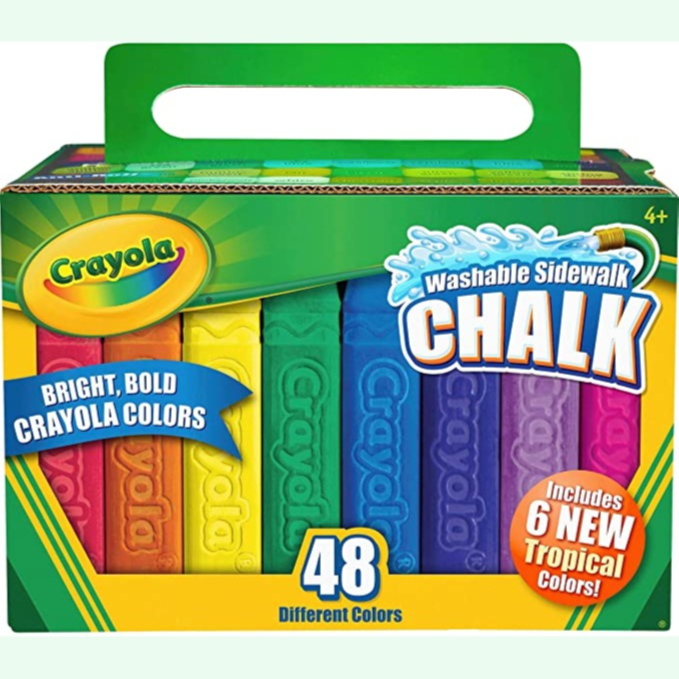 Crayola 512048 Washable Sidewalk Chalk, 48 Assorted Bright Colors by Crayola, Chalk - Amazon Canada