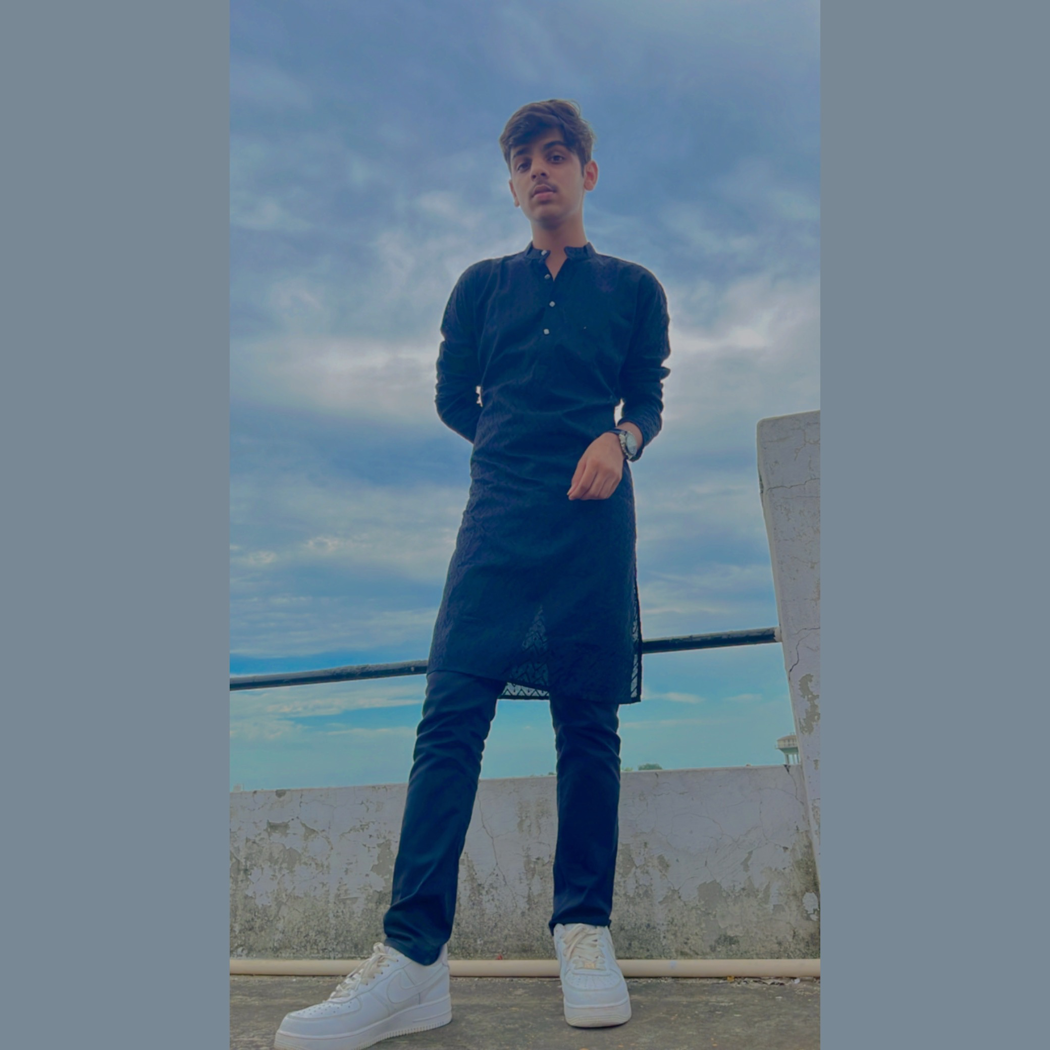 Black Kurta