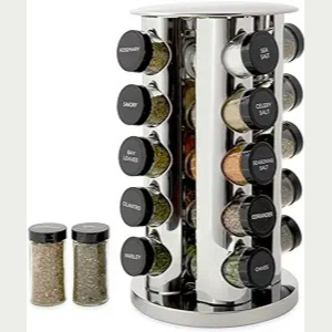 Tiny House Spice Rack with Spices Included, FREE Spice Refills for 5 Years