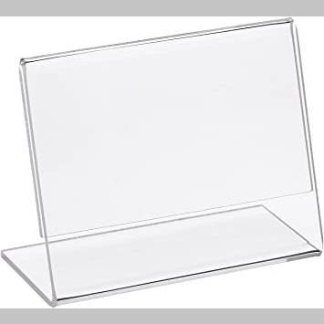 Azar Displays 112737 4" W x 3" H Horizontal L-Shaped Sign Holder -10 Pack : Amazon.ca: Office Products
