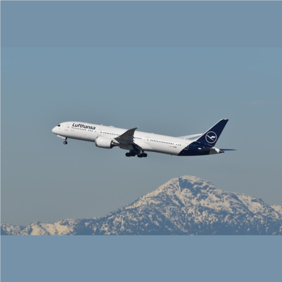 Fly Lufthasa to Europe