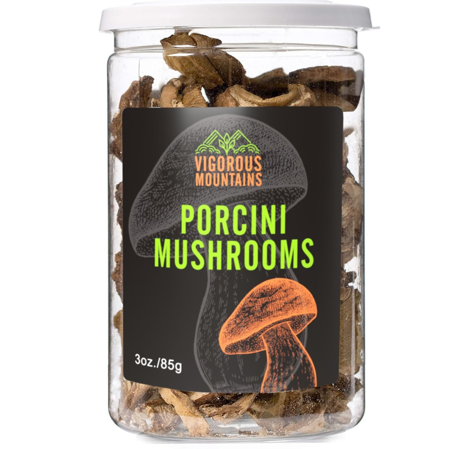 VIGOROUS MOUNTAINS Dried Porcini Mushrooms (3Ounces)