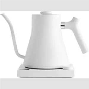 Fellow Stagg EKG Electric Gooseneck Kettle - Pour-Over Coffee and Tea Kettle - Stainless Steel Kettle Water Boiler - Quick Heating Electric Kettles for Boiling Water - Matte White: Home & Kitchen