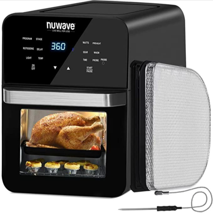 Amazon.com: NUWAVE Brio Air Fryer Smart Oven, 15.5-Qt X-Large Family Size