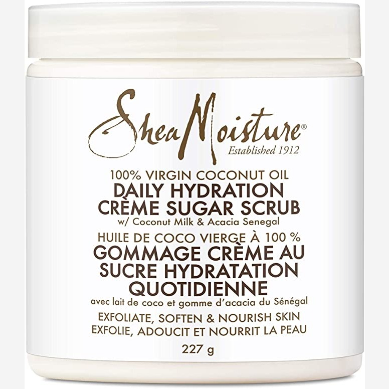 Sheamoisture 100% Virgin Coconut Oil for troubled skin, Daily Hydration Creamy Sugar Body Scrub, paraben free, 227 g : Amazon.ca: Beauty & Personal Care