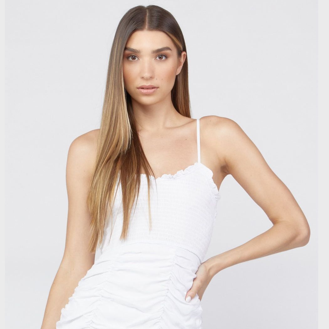 Drawstring Ruched Bodycon Dress