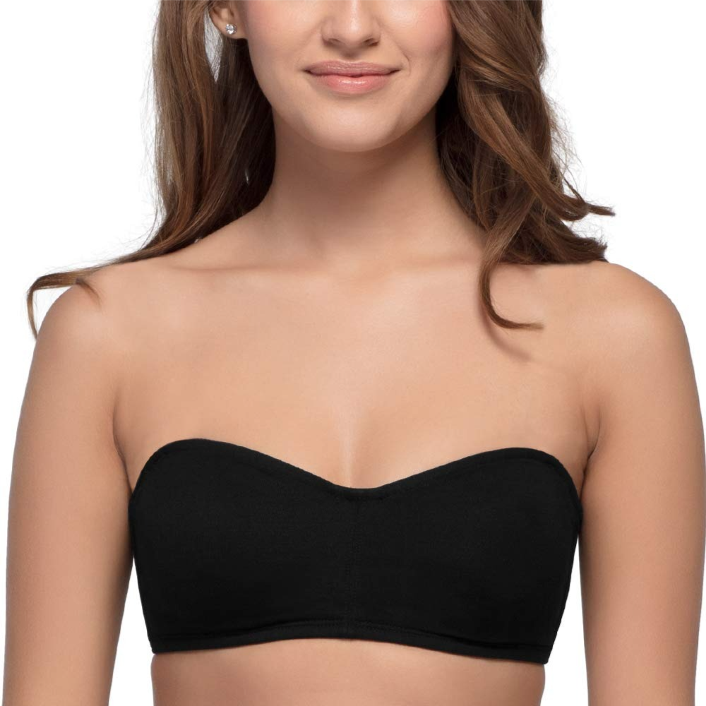 Enamor A019 Perfect Shaping Wirefree Cotton Strapless Bra Non-Padded & High Coverage