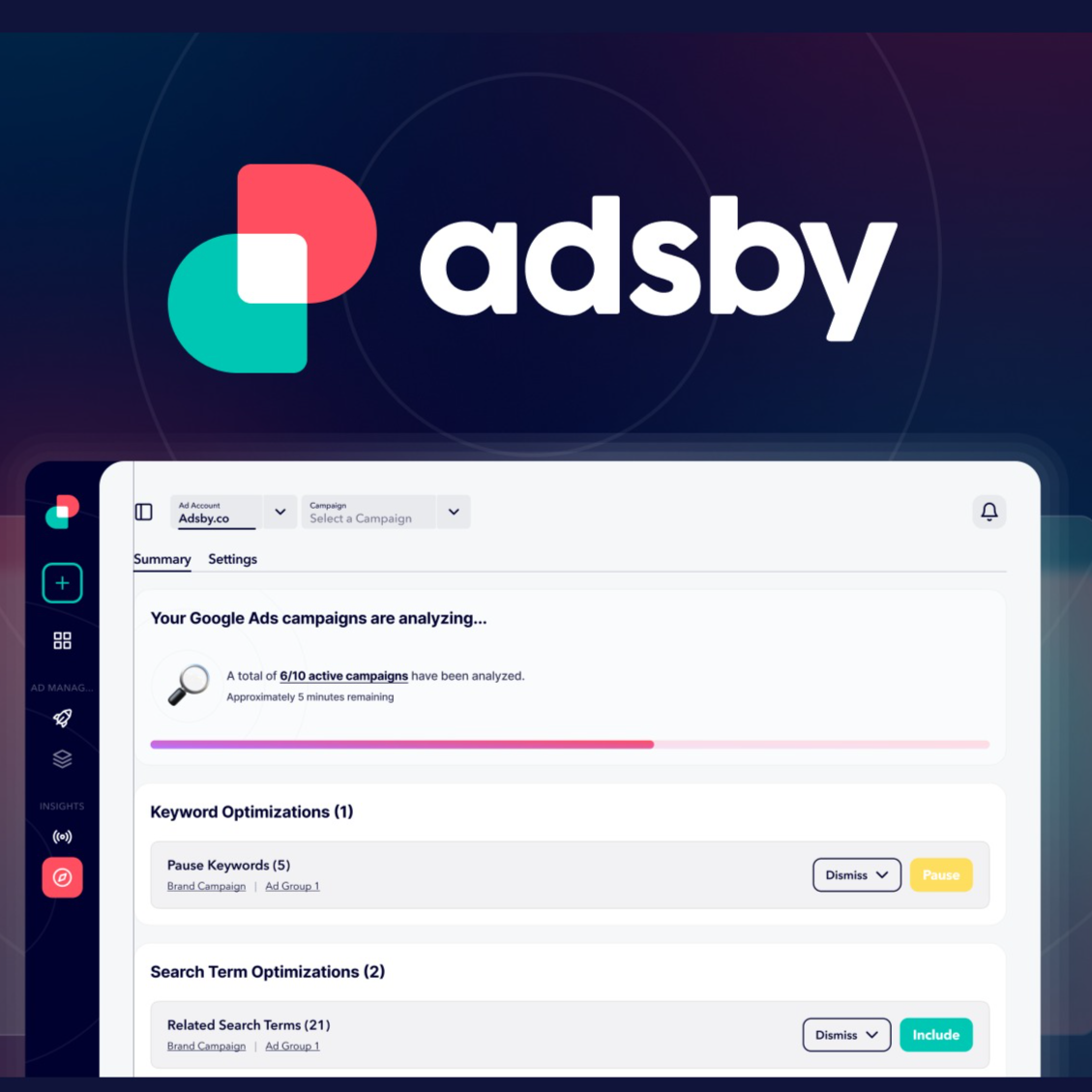 Adsby - Get the most out of your Google Ads spend