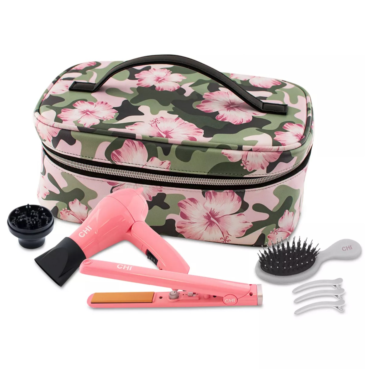 CHI HOME 8-Pc. Command Attention Travel Set - Pink, from PUREBEAUTY Salon & Spa