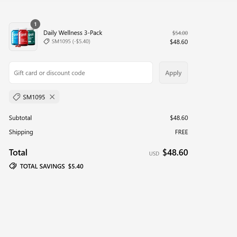 Get 10% OFF Wellness Bundles with Code SM1095