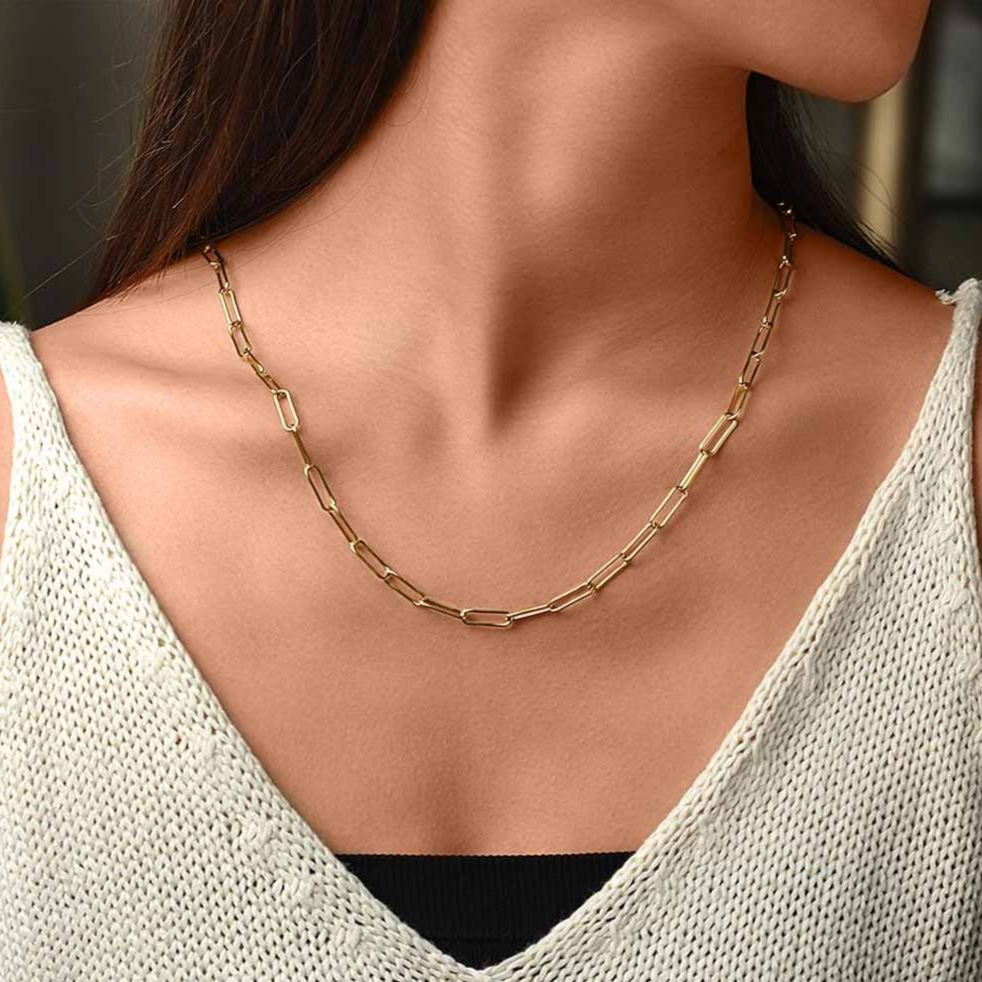 Paper Clip Chain Necklace