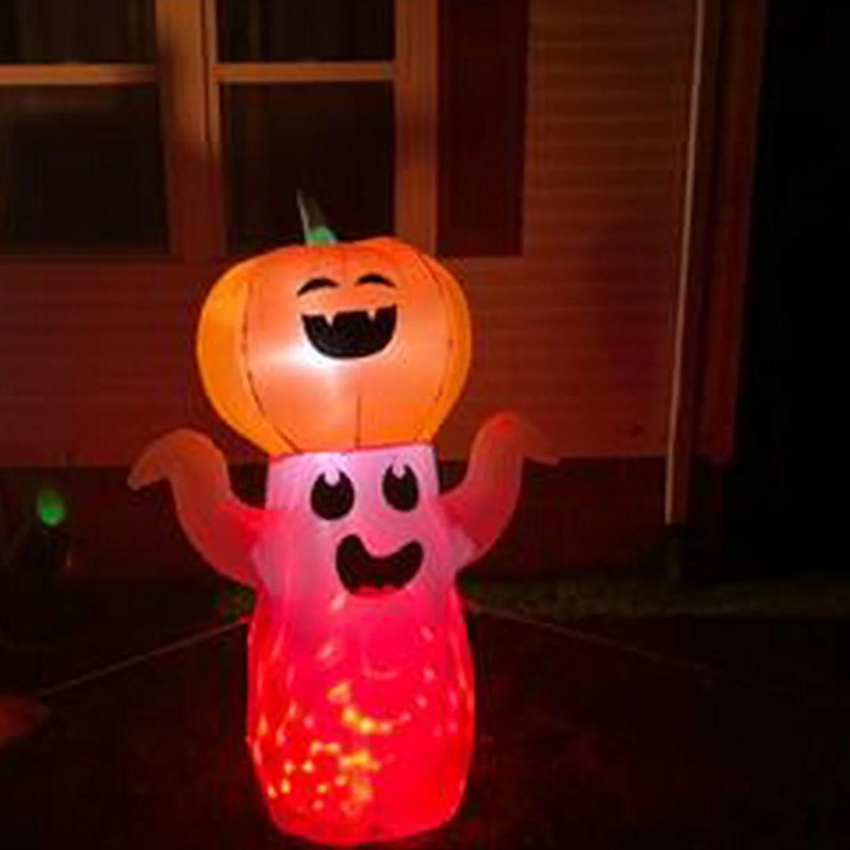 9FT Halloween Inflatable Archway, Large Pumpkin Halloween Arch Pumpkin Blow up Decorations, Built-in LED Lights for Indoor Outdoor Holiday Home Party Garden Yard Lawn