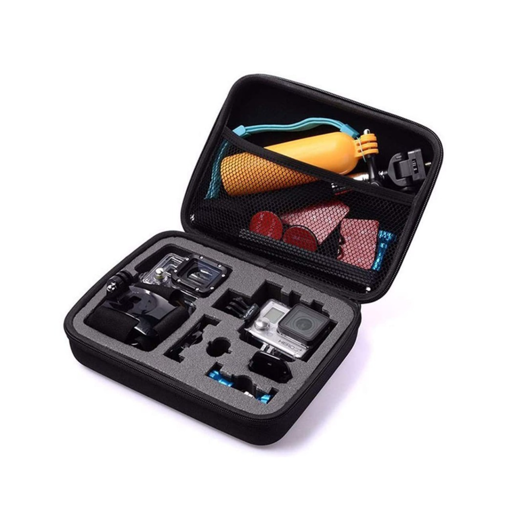 TEKCAM Action Camera Carrying Case Protective Bag Compatible with Gopro Hero 8 7/AKASO ek7000 Brave 4 6/APEMAN/Campark/Crosstour 4k/Dragon Touch Waterproof Camera Travel Storage (Medium) : Electronics Image