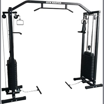 GYM MASTER 180kg Cable Crossover Machine With Upgraded Swivel Pulleys and Pull Up Chinning Bar - Black : Amazon.co.uk: Sports & Outdoors