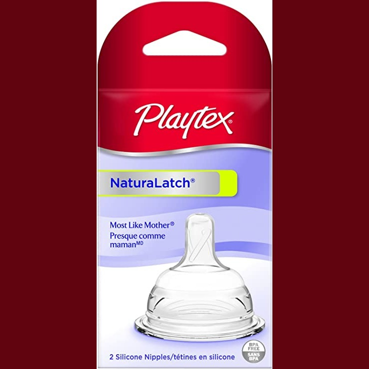 Playtex Natural Latch Nipple, Slow Flow, 2 Count : Amazon.ca: Baby
