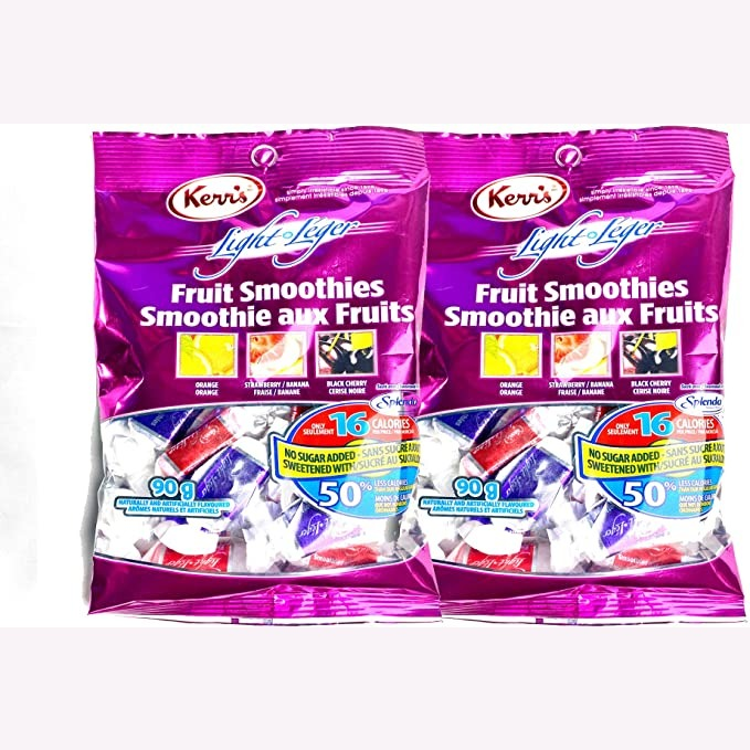 Sugar Free, Gluten Free, Kerr's Light Candies - Fruit Smoothies 2 x 90g Bags : Amazon.ca: Grocery & Gourmet Food
